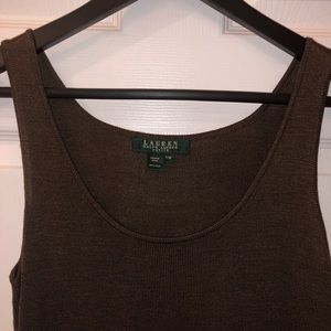 Brown sleeveless sweater Ralph Lauren